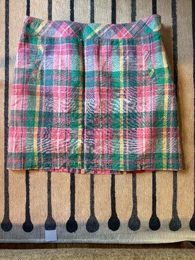 Talbots Madras Skirt Size 12